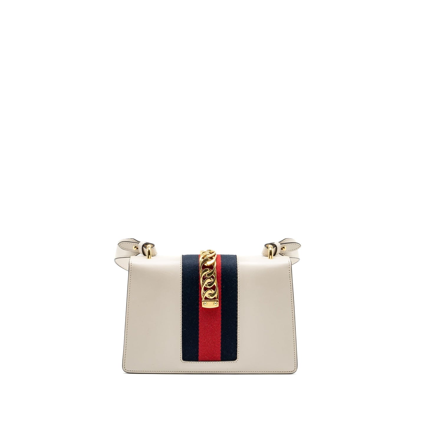 Gucci Sylvie Bag Calfskin White Medium Travel Bag