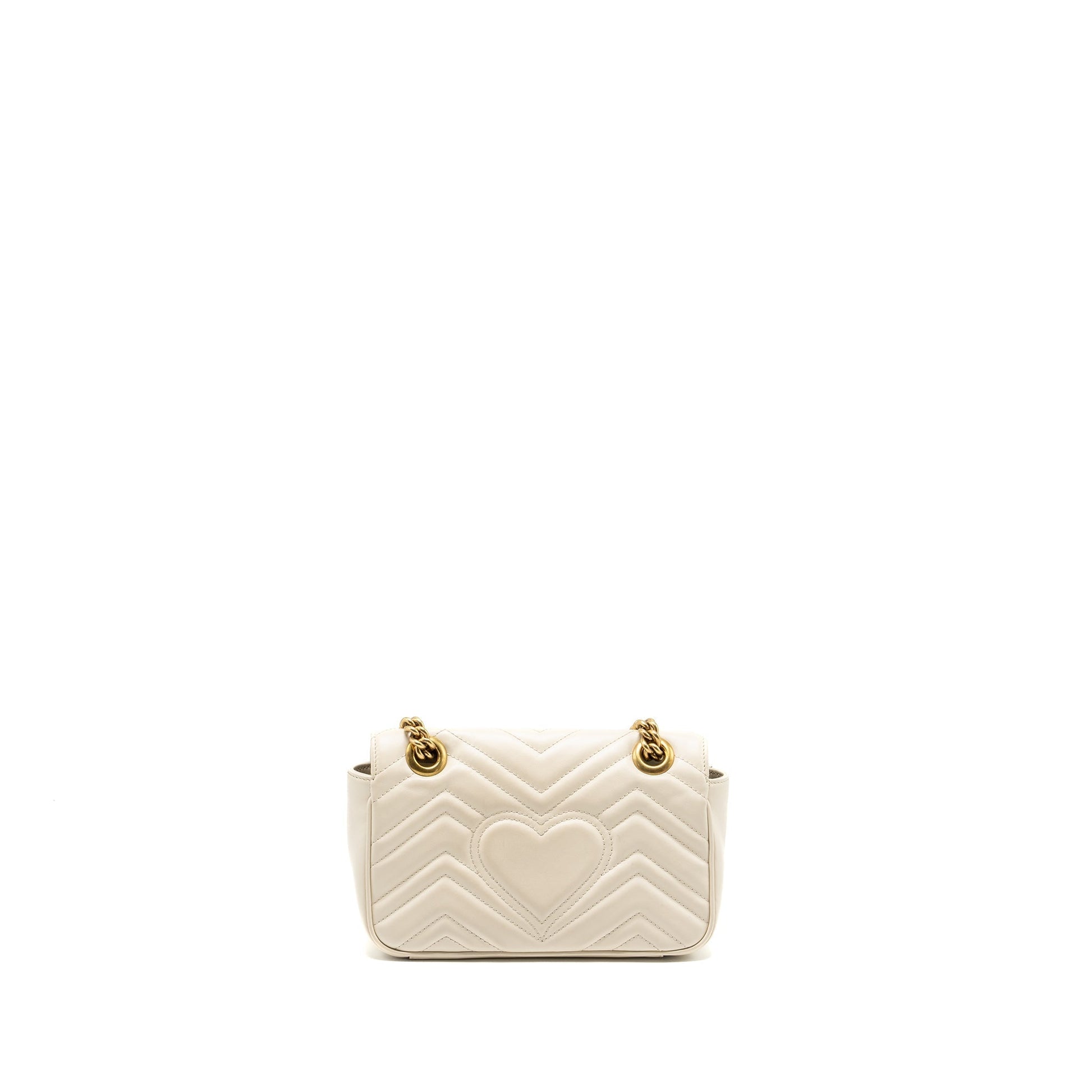 Gucci Marmont Bag Calfskin White Mini Travel Bag