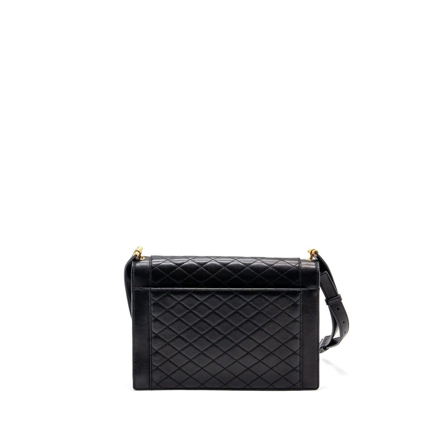 YSL Saint Laurent Saint Laurent Gaby Satchel Purse Lambskin Black Travel Bag