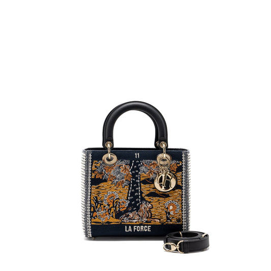 Dior Lady La Force Limited Edition Calfskin Fabric Medium Travel Bag
