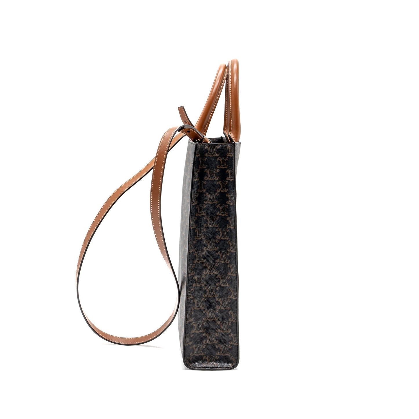Luxury Vertical Cabas Triomphe Handbag Canvas Travel Bag