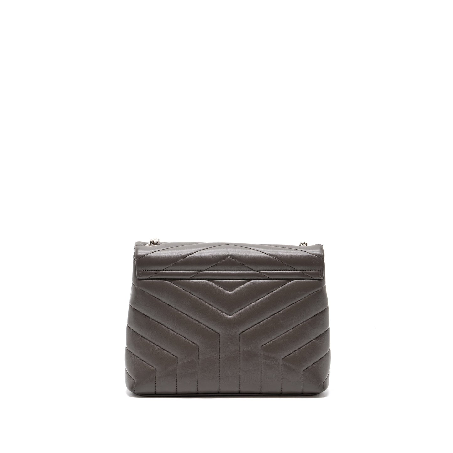 YSL Saint Laurent Lou Lou Purse Calfskin Dark Grey Travel Small Travel Bag