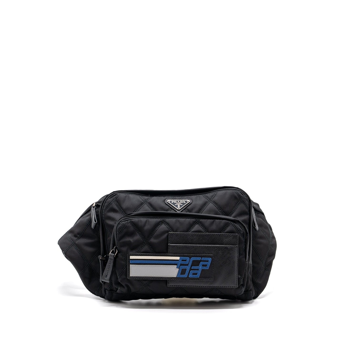 Prada Bum Purse Handbag Nylon Black Travel Bag