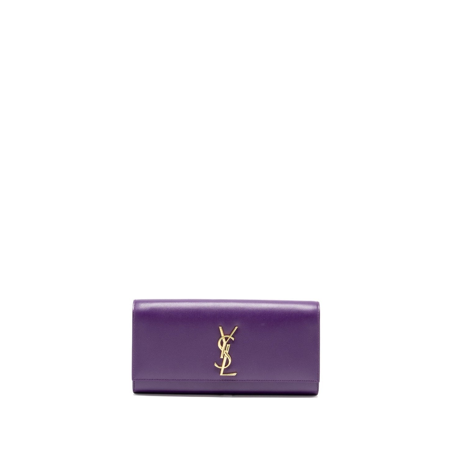 YSL Saint Laurent Saint Laurent Kate Clutch Calfskin Purple Clutch Bag