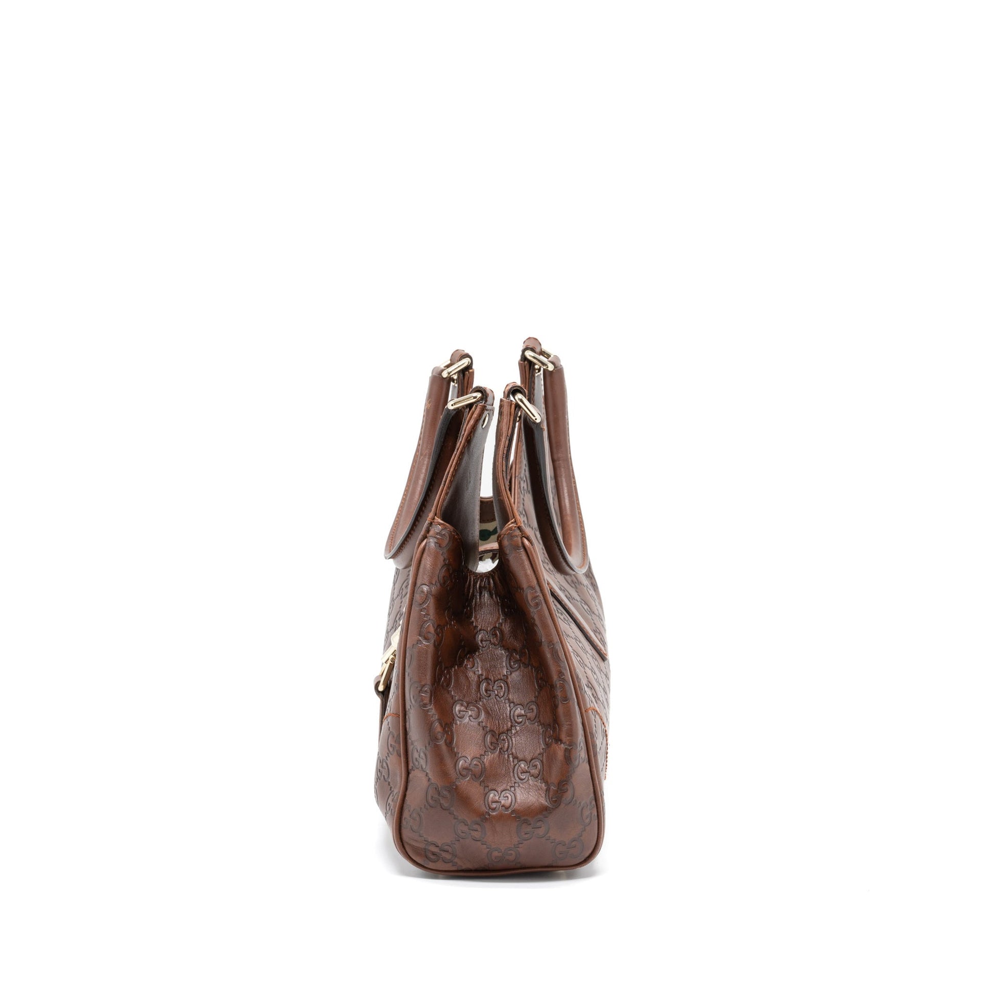 Gucci Jackie Bag Supreme Calfskin Brown Travel Bag