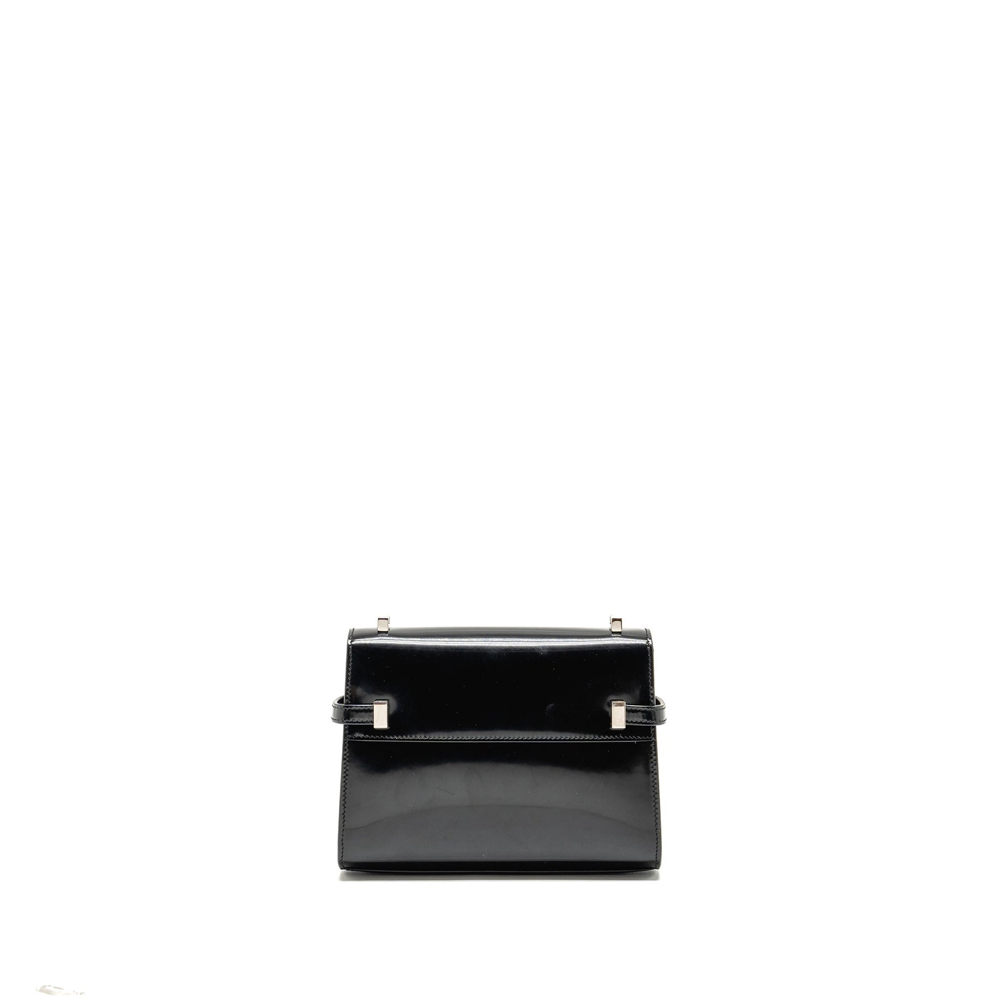 YSL Saint Laurent Saint Laurent Manhattan Purse Calfskin Shoulder Bag Black Black Shw
