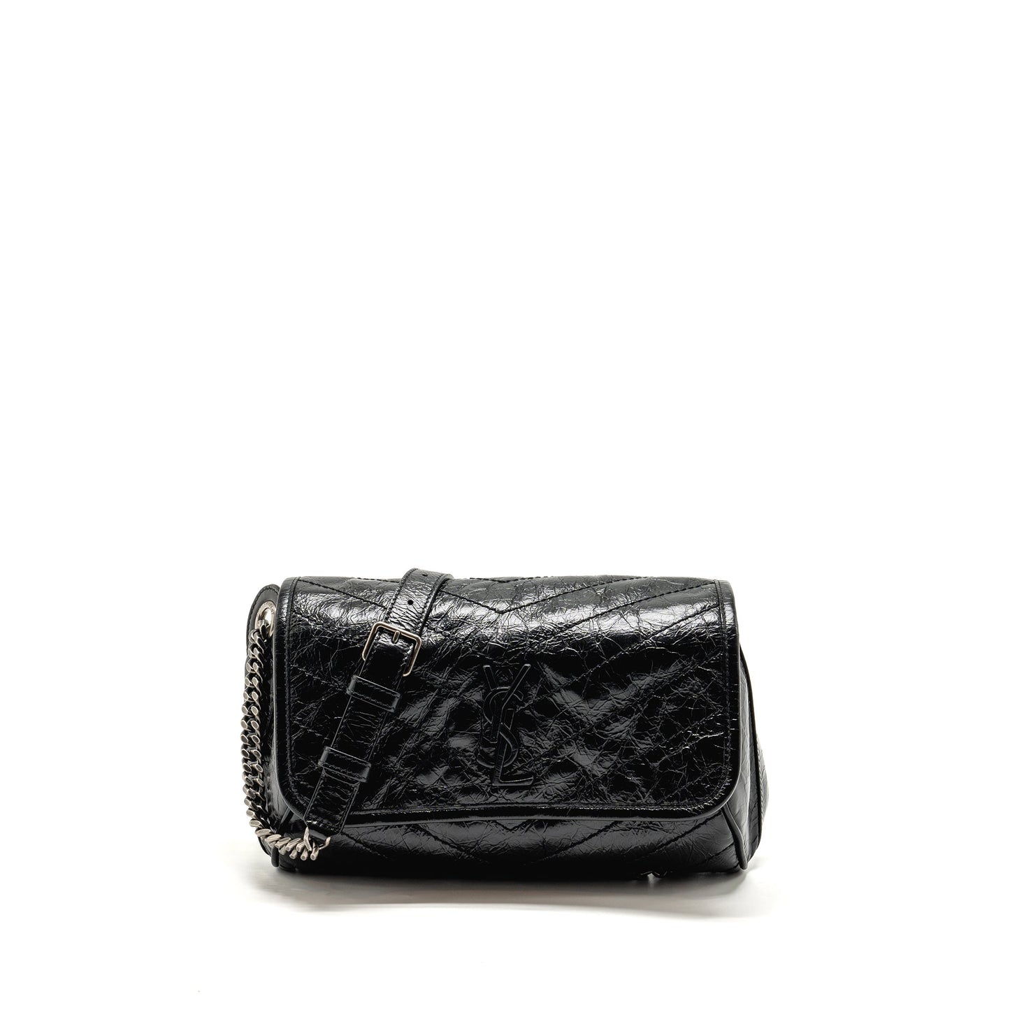 YSL Saint Laurent Saint Laurent Niki Body Calfskin Travel Bag Black