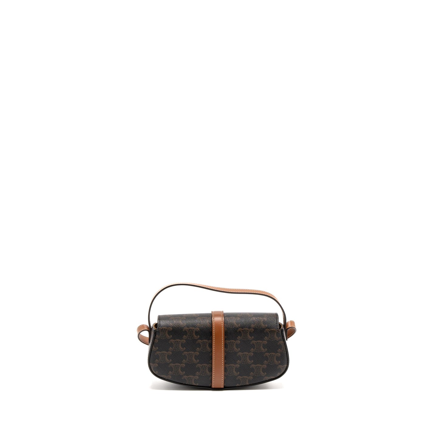 Celine Clutch On Strap Tabou Calfskin Triomphe Handbag Canvas Tan Clutch Bag