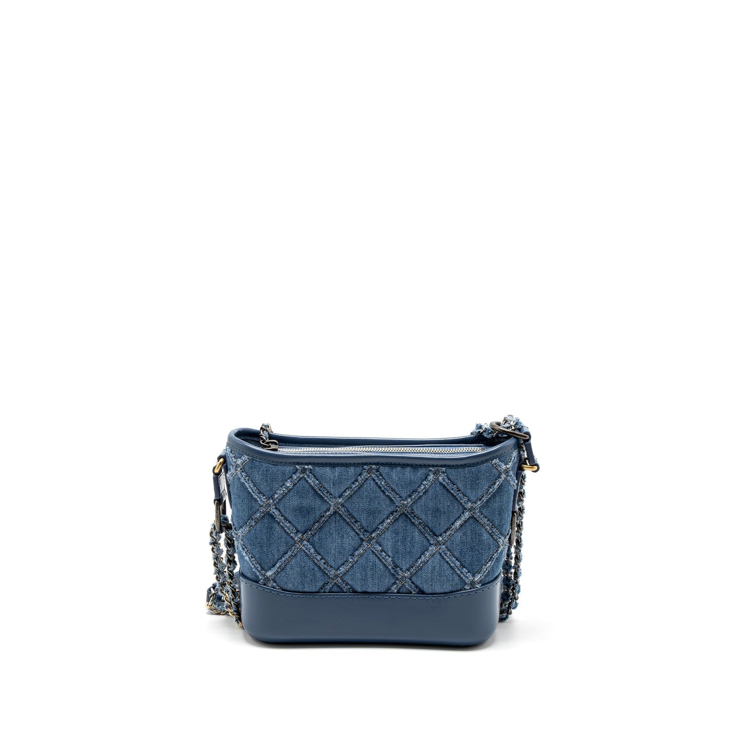 Chanel Gabrielle Hobo Denim Hardware Multicolour Blue Small Shoulder Bag