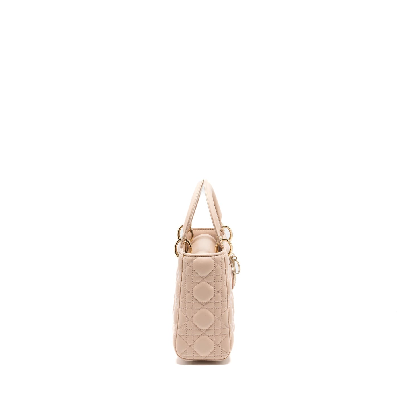 Dior My Lady Lambskin Handbag Pink Small Travel Bag