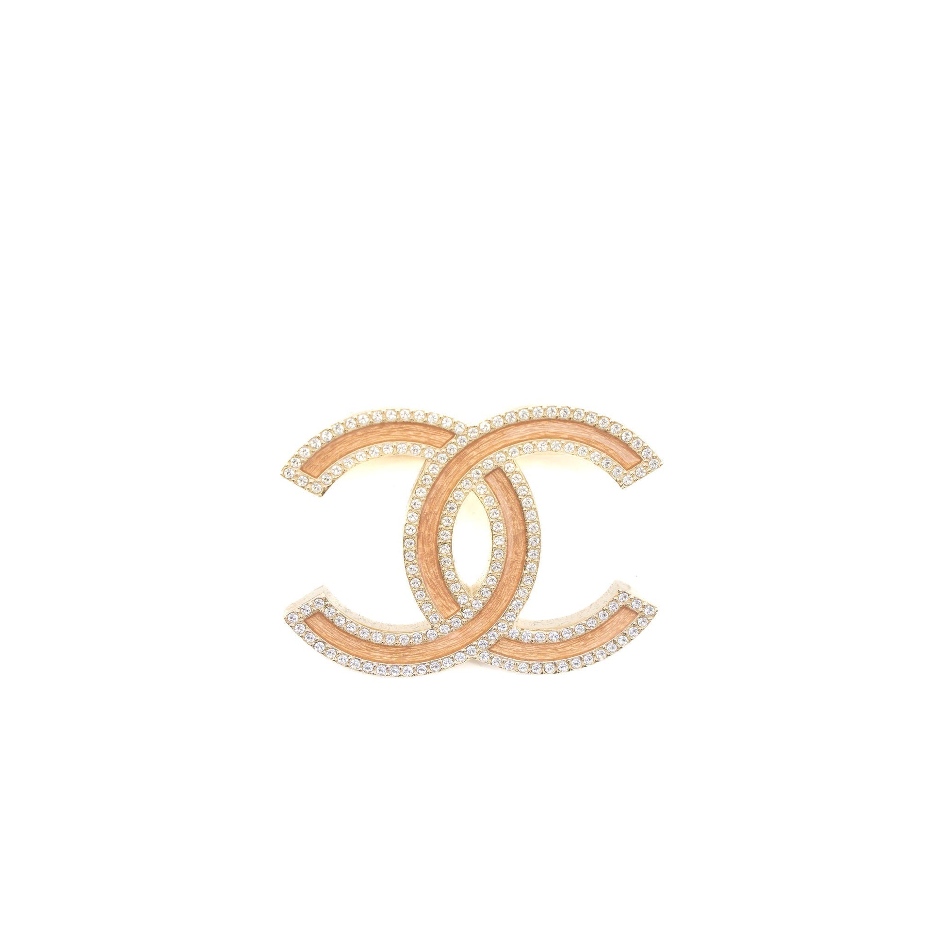 Chanel Giant CC Logo Light Tone Pink Gold Handbag