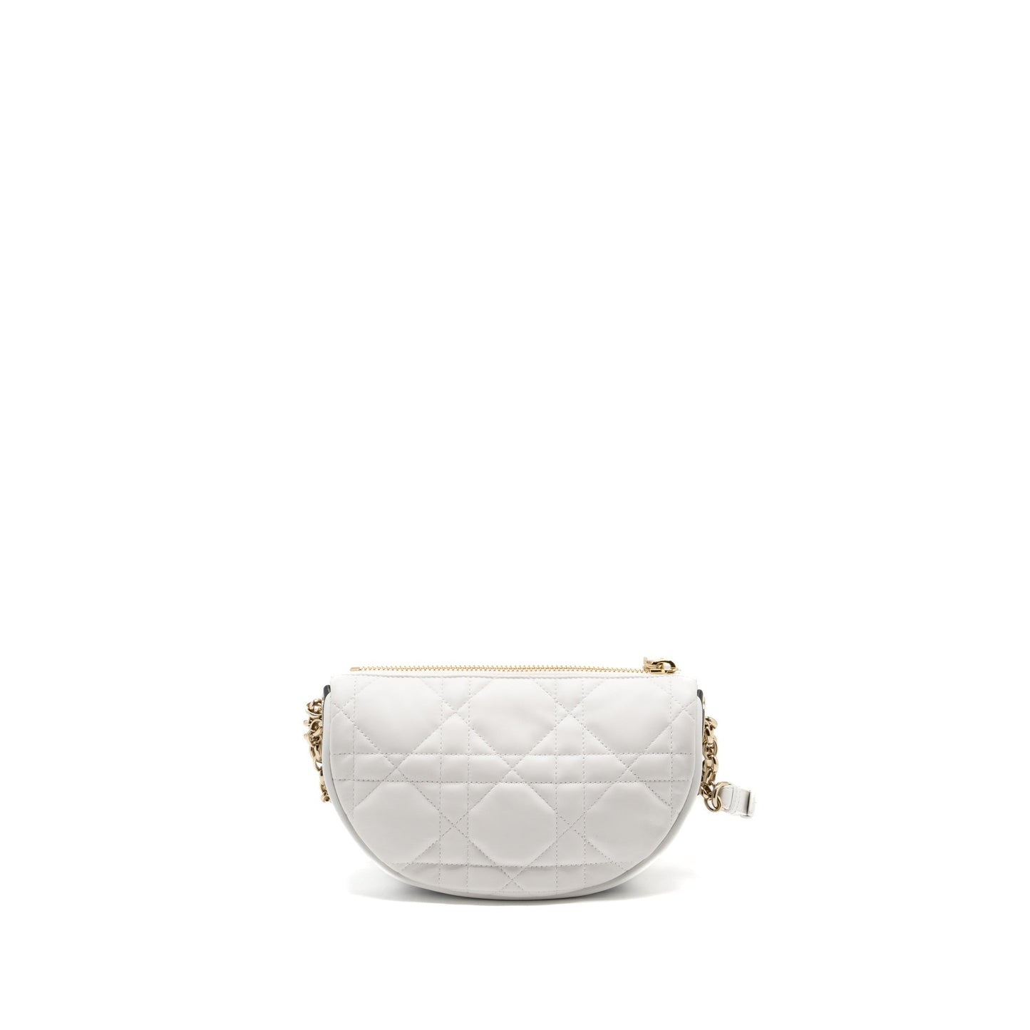 Dior Vibe Hobo Purse Lambskin Handbag White Medium Travel Bag