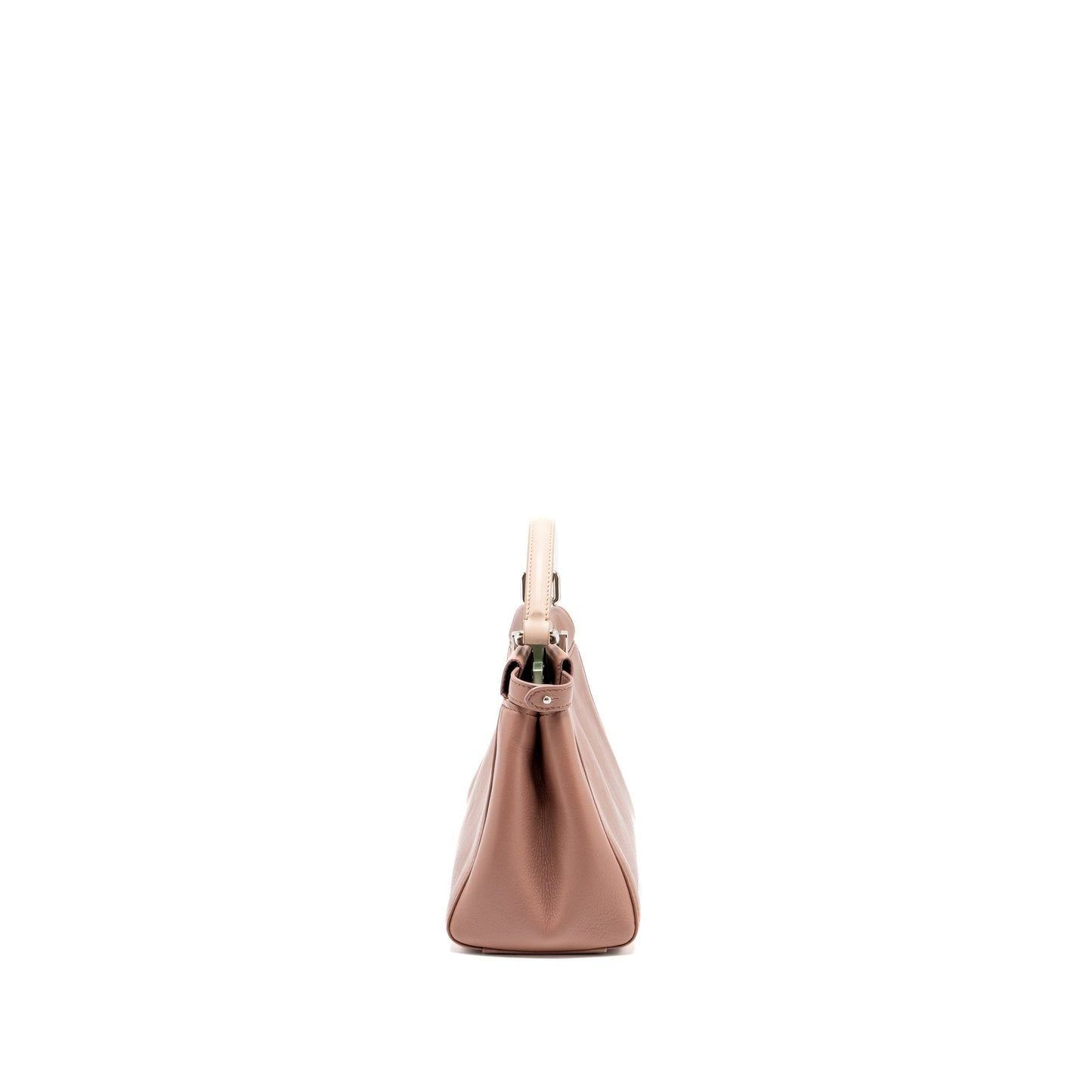 Fendi Peekaboo Purse Dark Lambskin Pink Mini Travel Bag