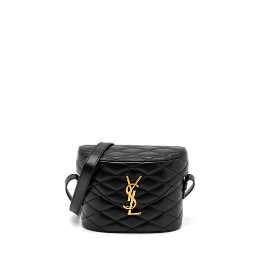 YSL Saint Laurent Saint Laurent June Box Purse Lambskin Travel Black Travel Bag