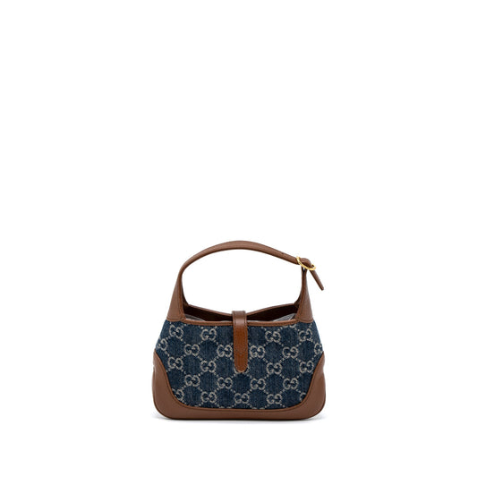 Gucci Mini Jackie Bag Denim Brown Travel Bag