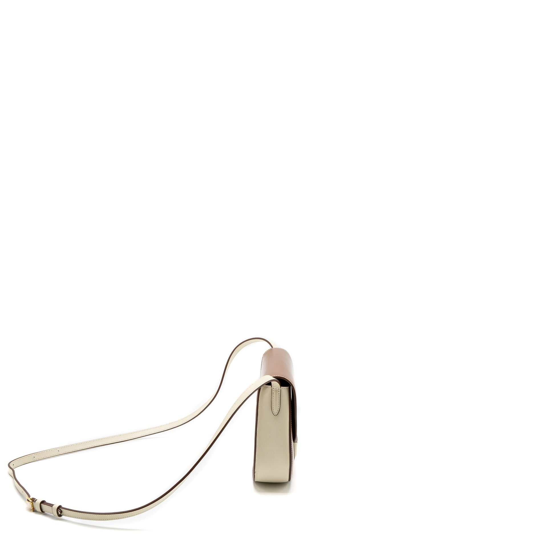 Celine Trotteur Purse Calfskin Multicolour Handbag Brown Small Travel Bag
