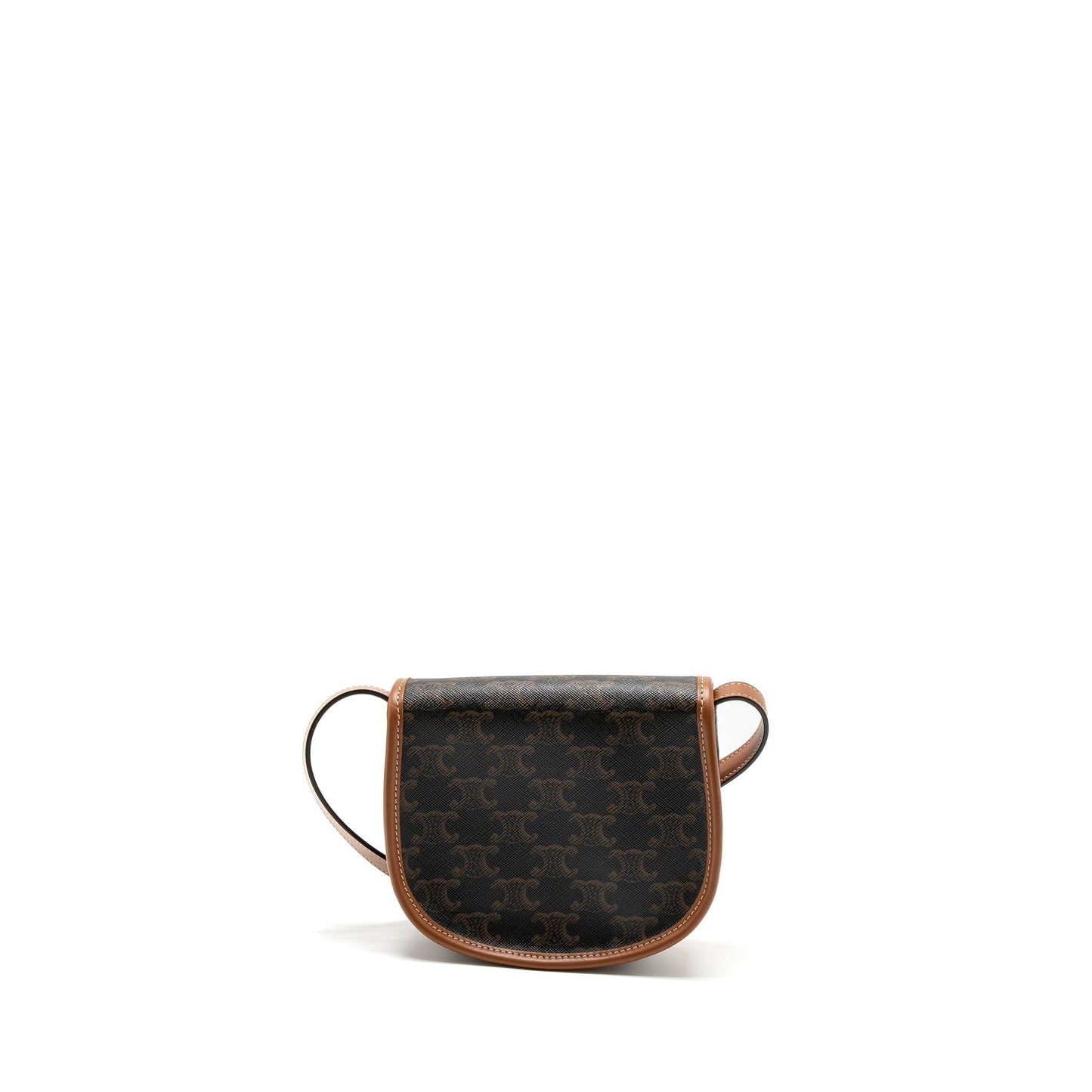 Celine Besace In Triomphe Calfskin Handbag Canvas Tan Travel Bag