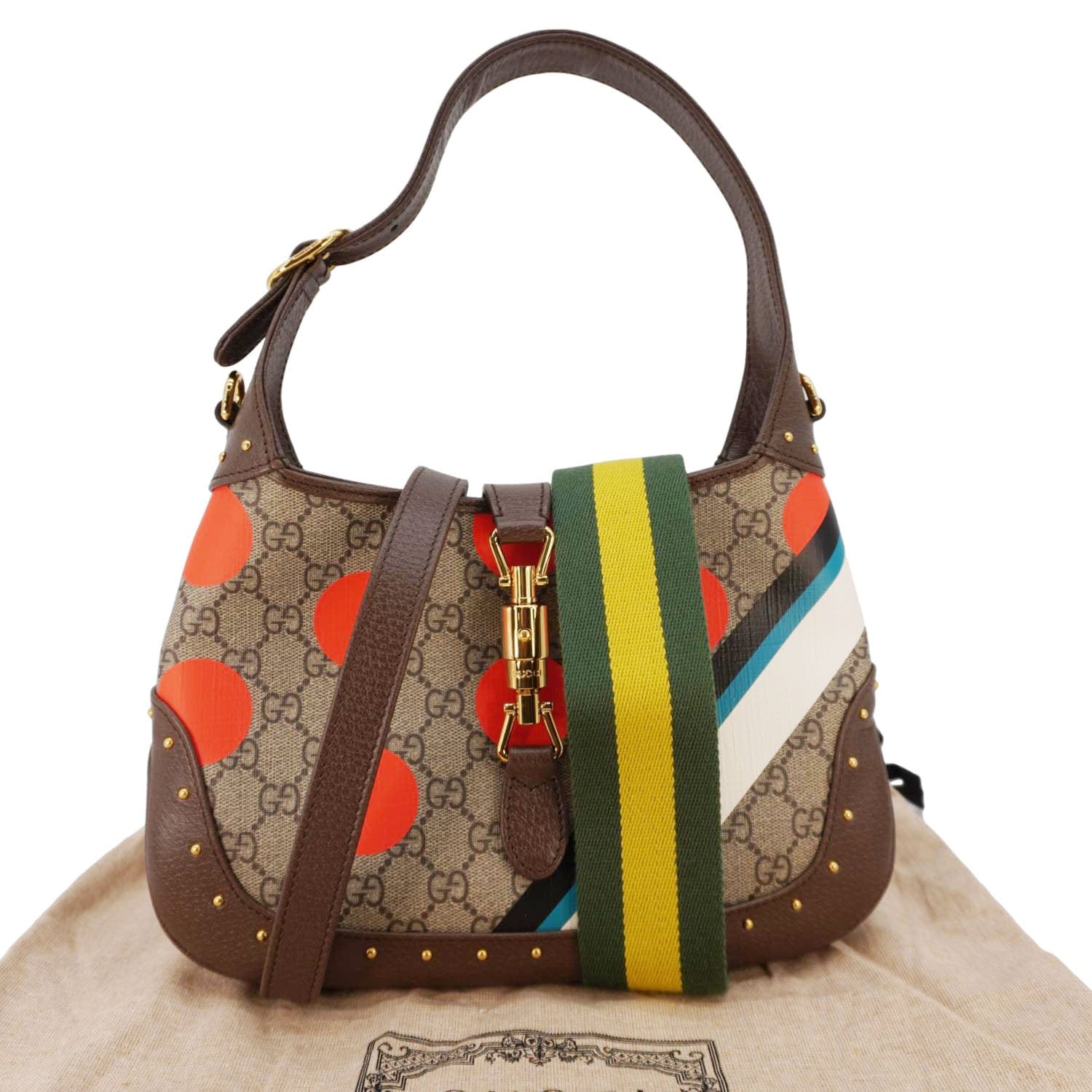 Gucci Jackie Supreme Shoulder Bag Canvas Beige