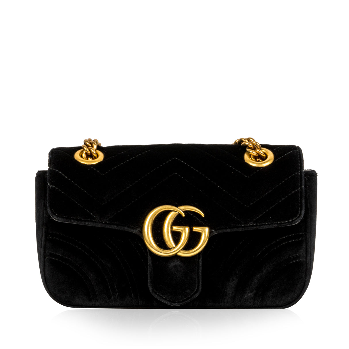 Gucci Velvet Marmont Shoulder Bag 3