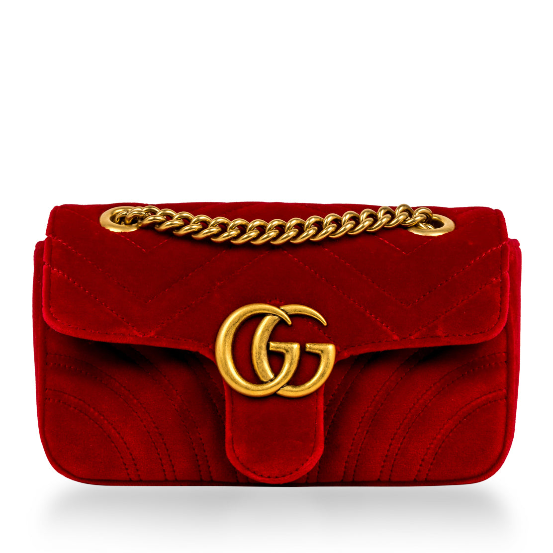 Gucci Velvet Marmont Shoulder Bag Mini