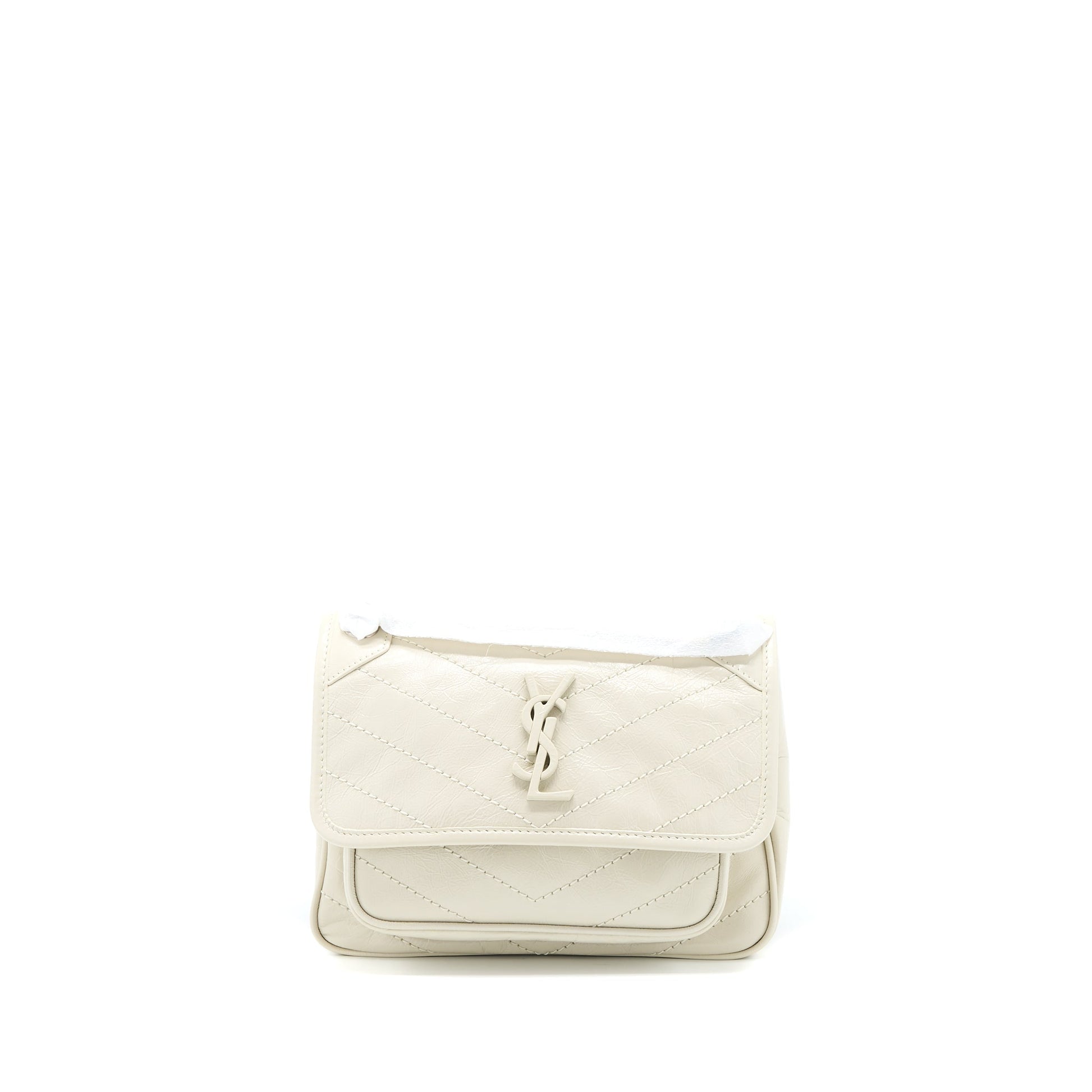 YSL Saint Laurent Saint Laurent Niki Baby Purse In Crinkled Chain Travel Bag