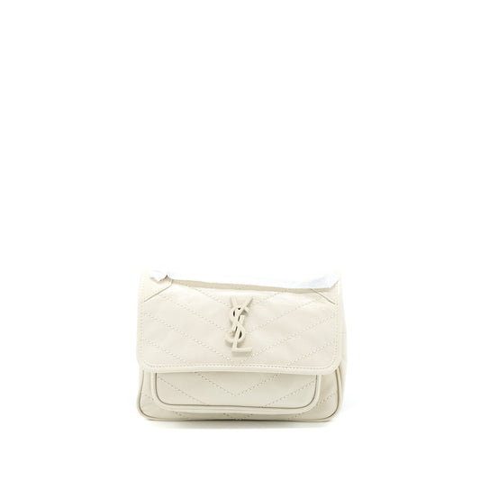 YSL Saint Laurent Saint Laurent Niki Baby Purse In Crinkled Chain Travel Bag