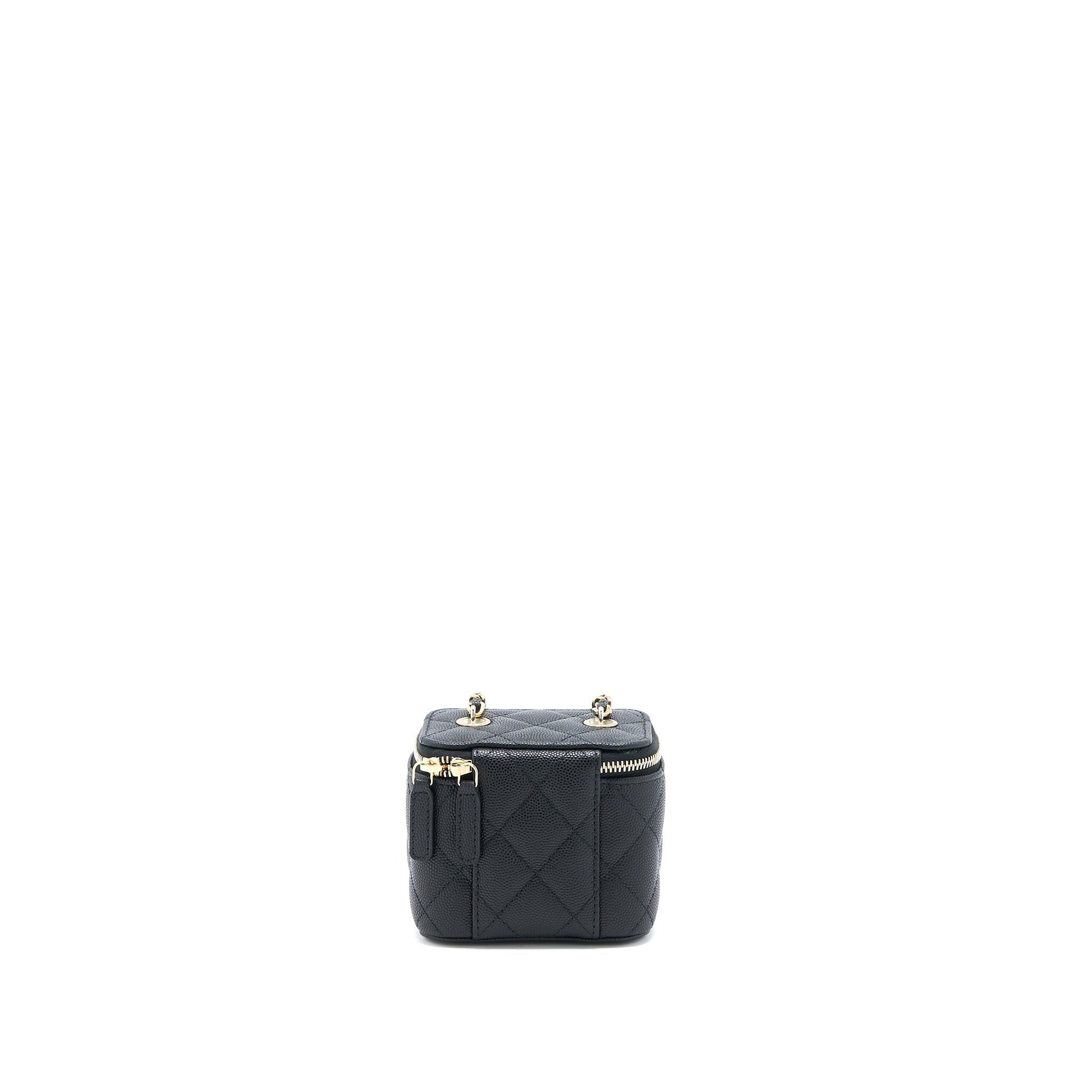 Chanel Vanity Caviar LGHW Black Mini Bag Lghw 3
