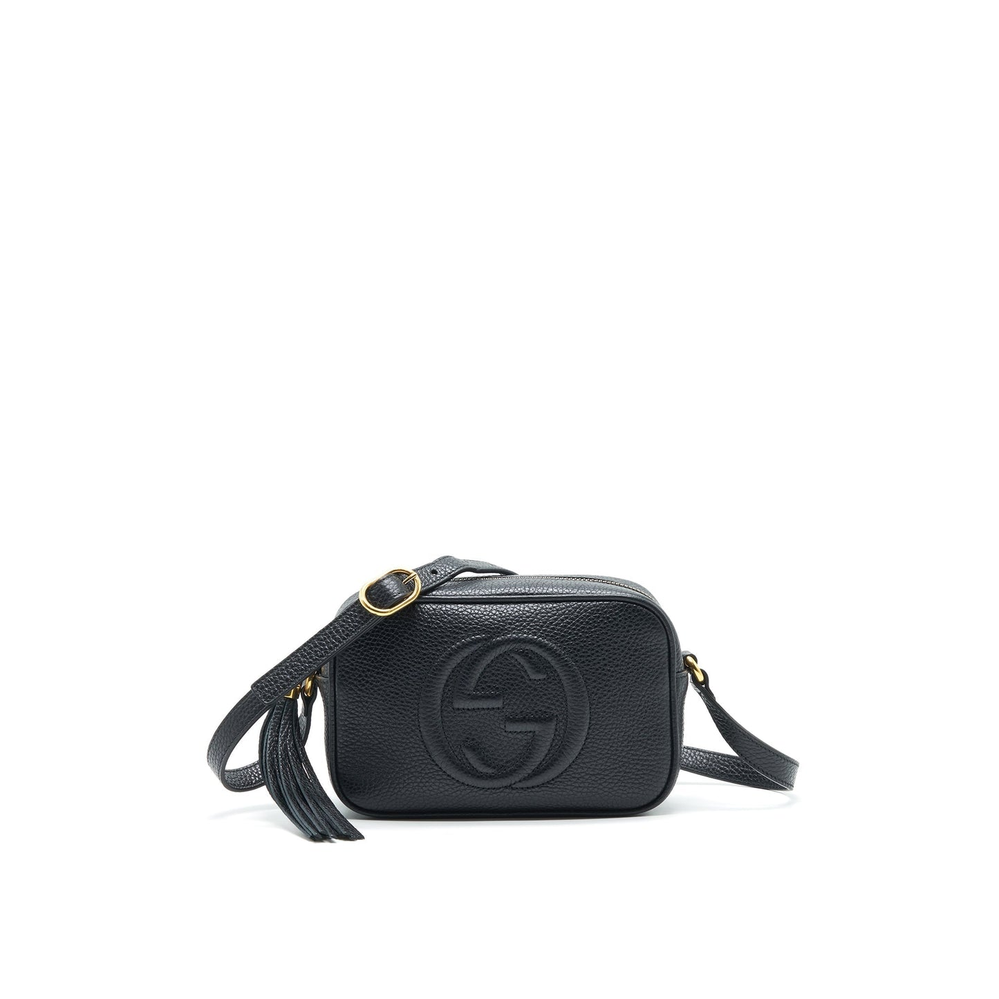 Gucci Soho Disco Crossbody Camera Bag Leather Black Crossbody Bag
