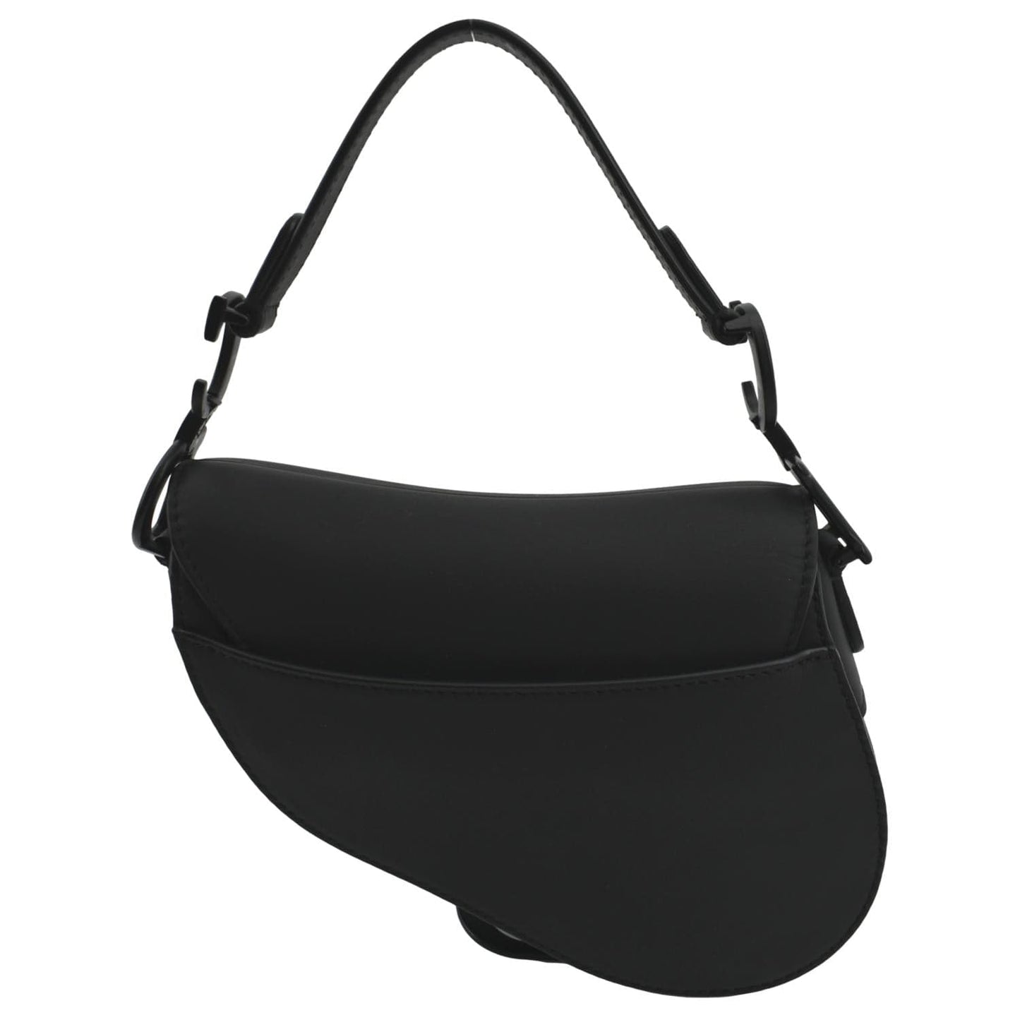 Dior Saddle Calfskin Satchel Bag Leather Black