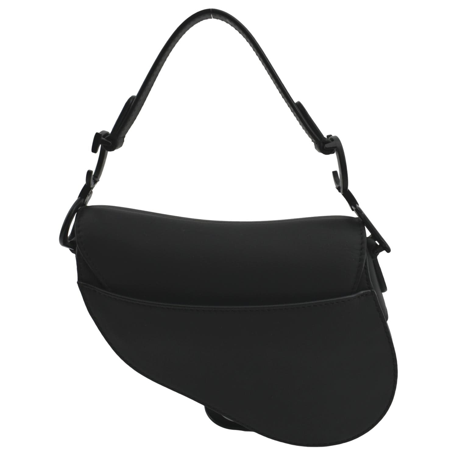 Dior Saddle Calfskin Satchel Bag Leather Black