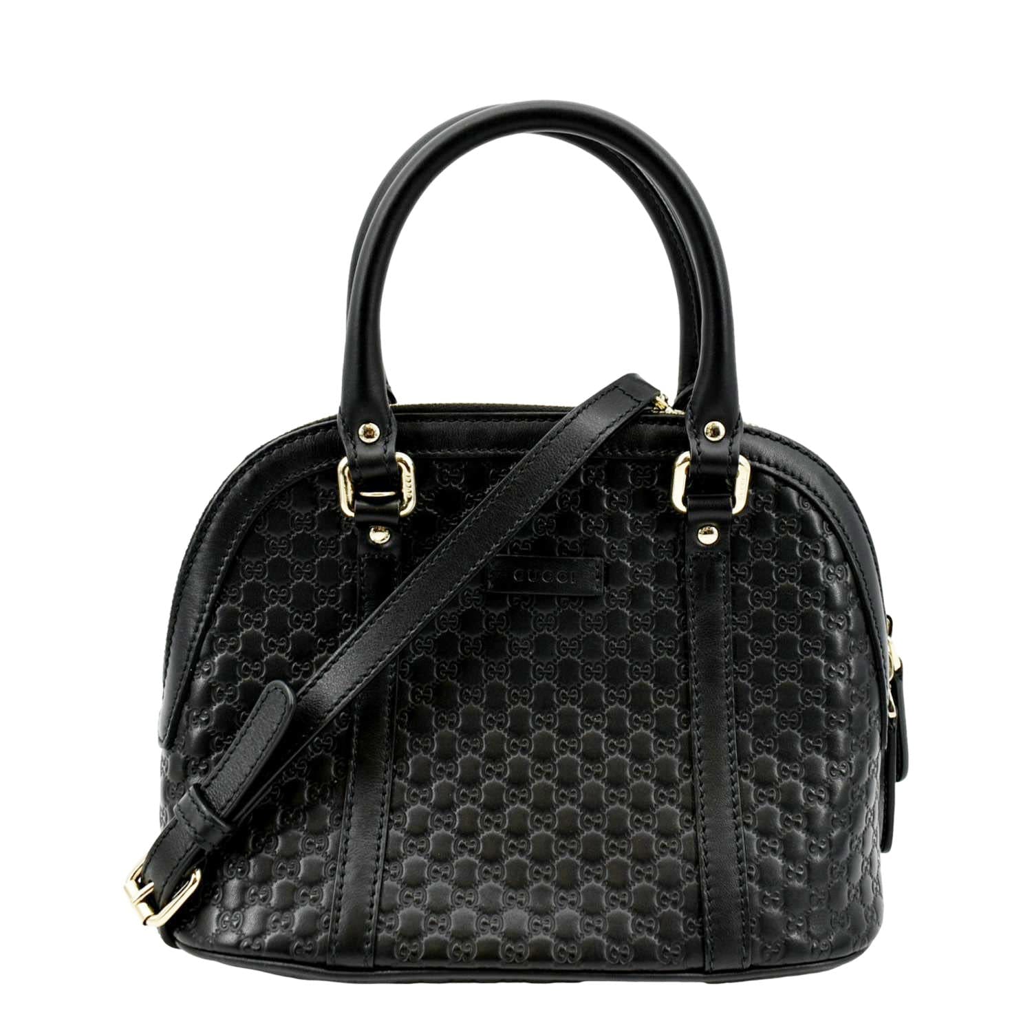 Gucci Dome Crossbody Bag Leather Black