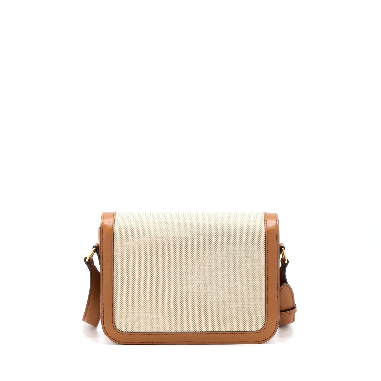 Celine Triomphe Purse In Textile Natural Calfskin Handbag Medium Travel Bag