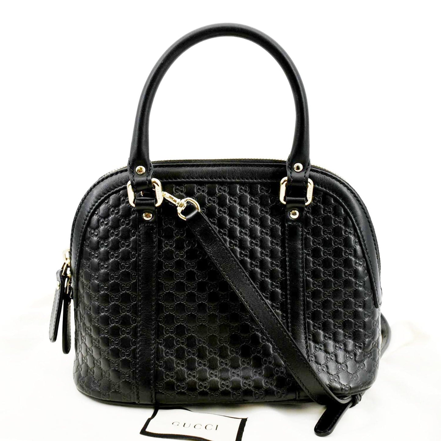 Gucci Dome Crossbody Bag Leather Black