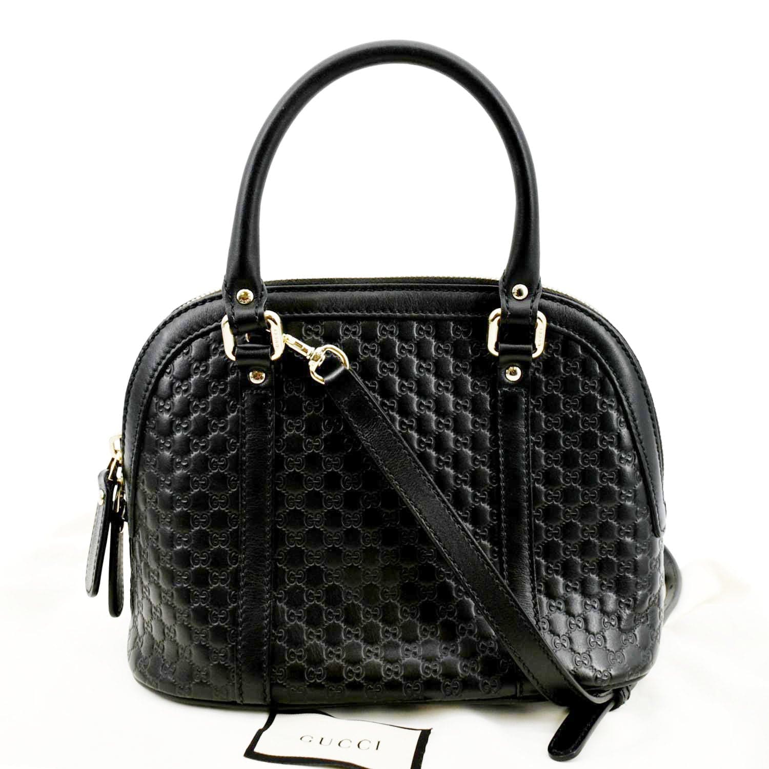 Gucci Dome Crossbody Bag Leather Black