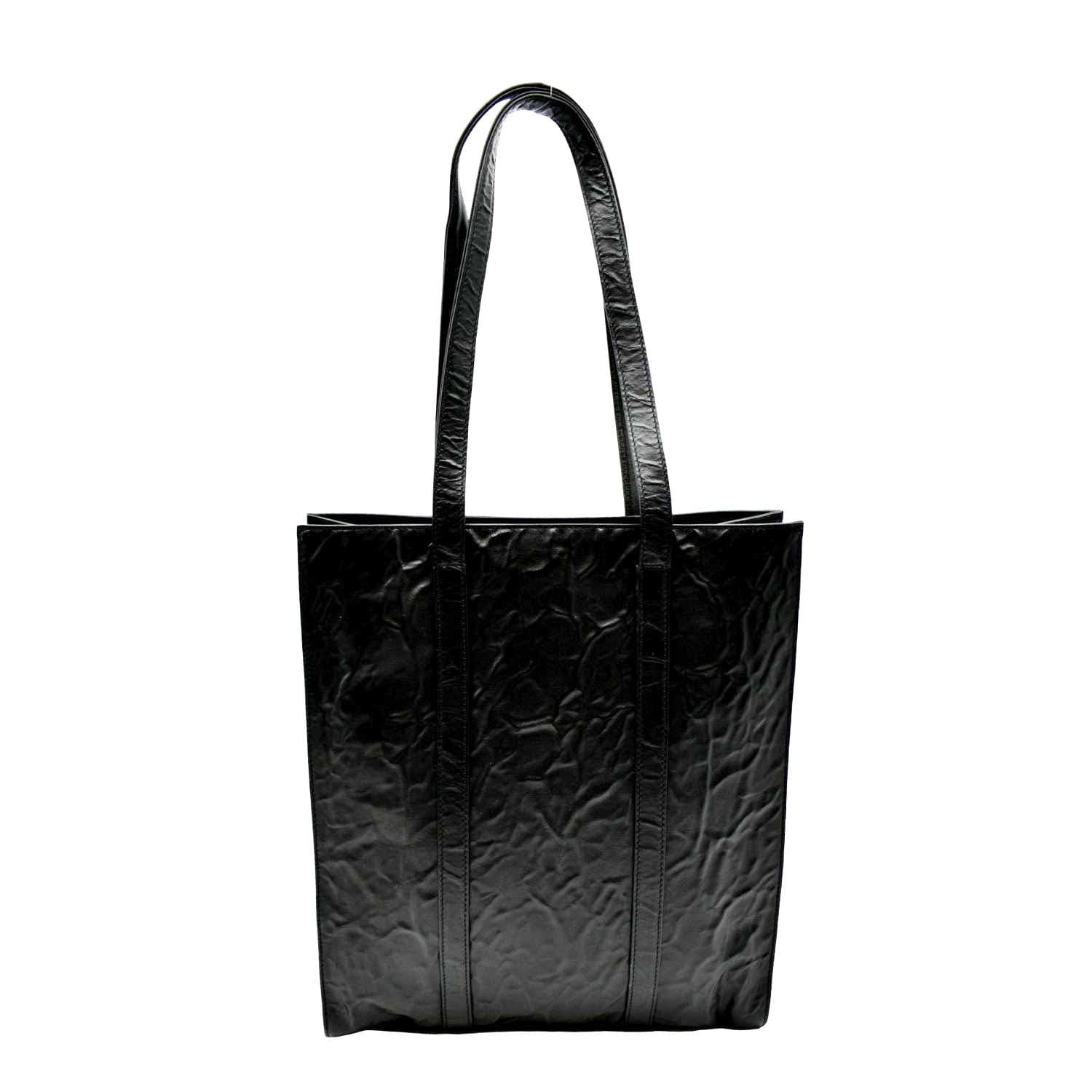 Antique Nappa Tote Handbag Leather Black Tote Bag