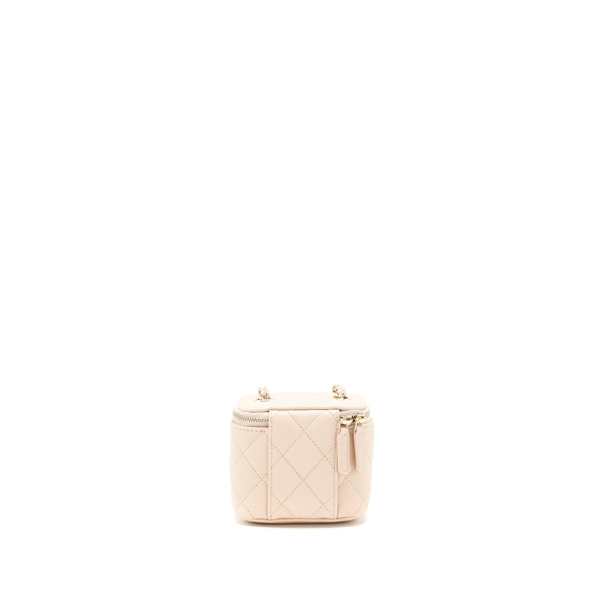 Chanel Vanity Light Caviar GHW Beige Mini Bag