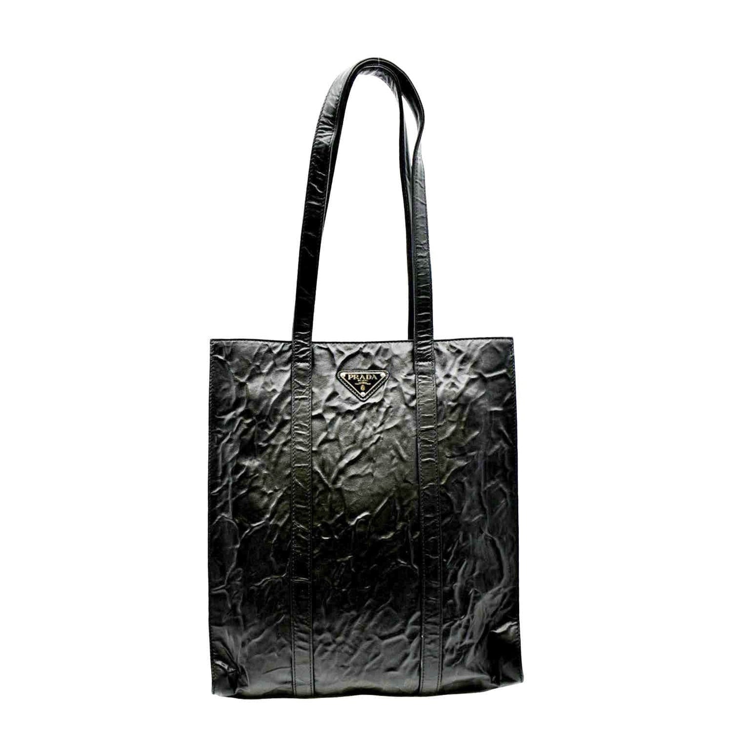 Antique Nappa Tote Handbag Leather Black Tote Bag