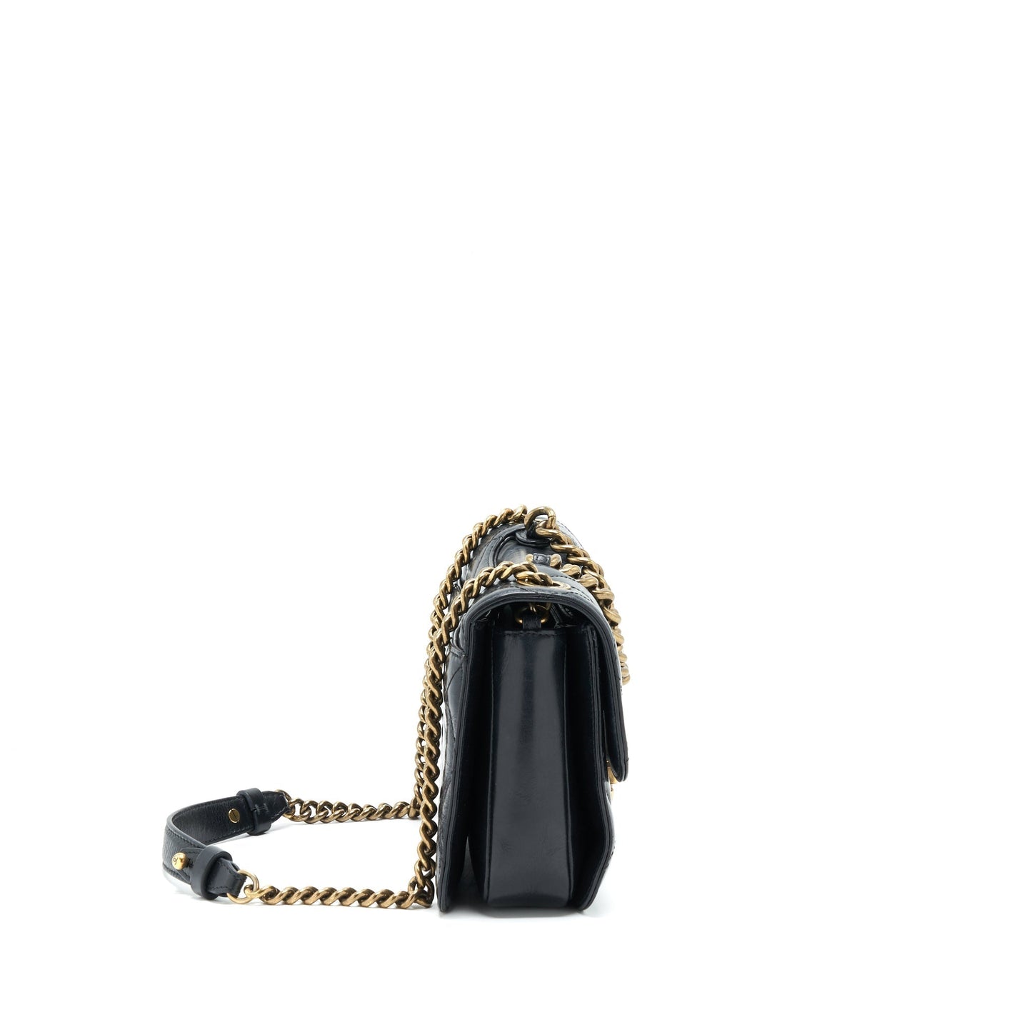 Chanel Perfect Edge Flap Calfskin Ruthenium GHW Grey Shoulder Bag