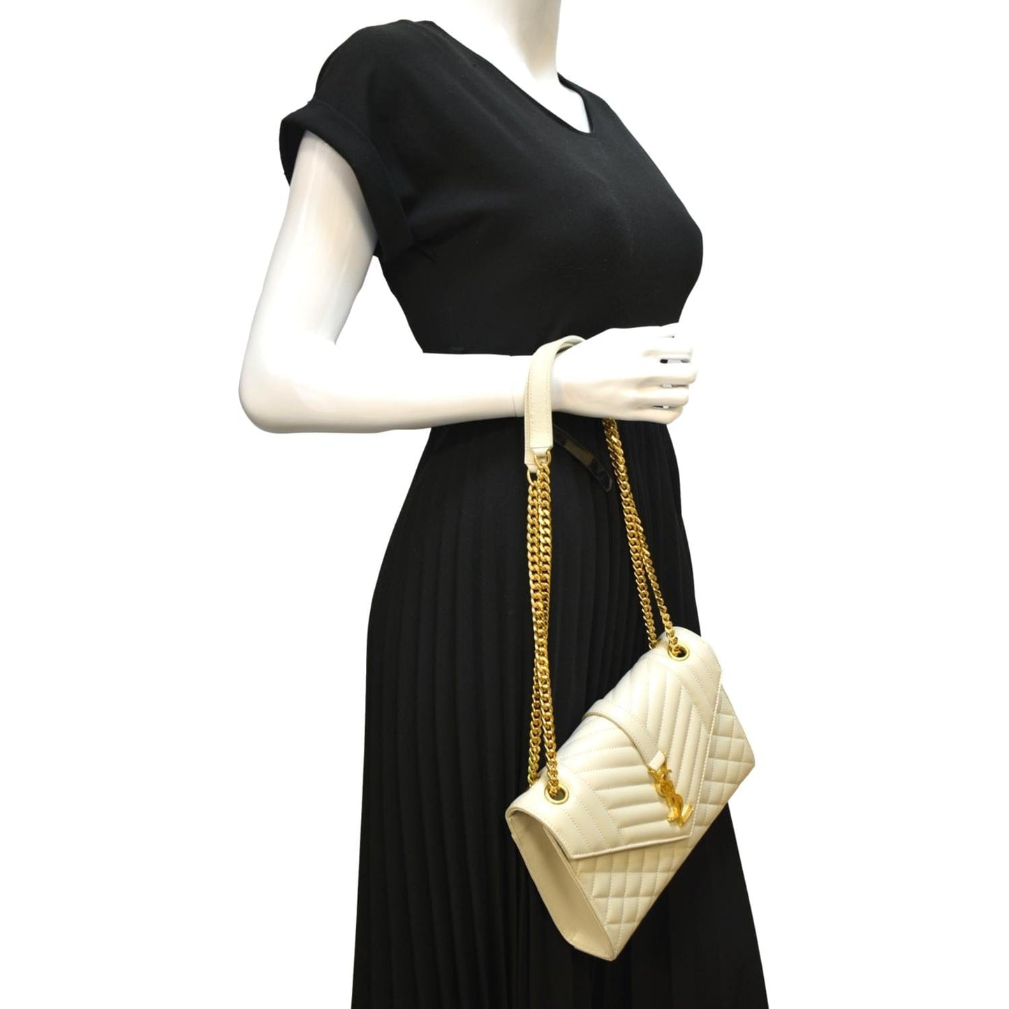 YSL Saint Laurent Saint Envelope Medium Crossbody Bag Leather Matelasse Medium 2