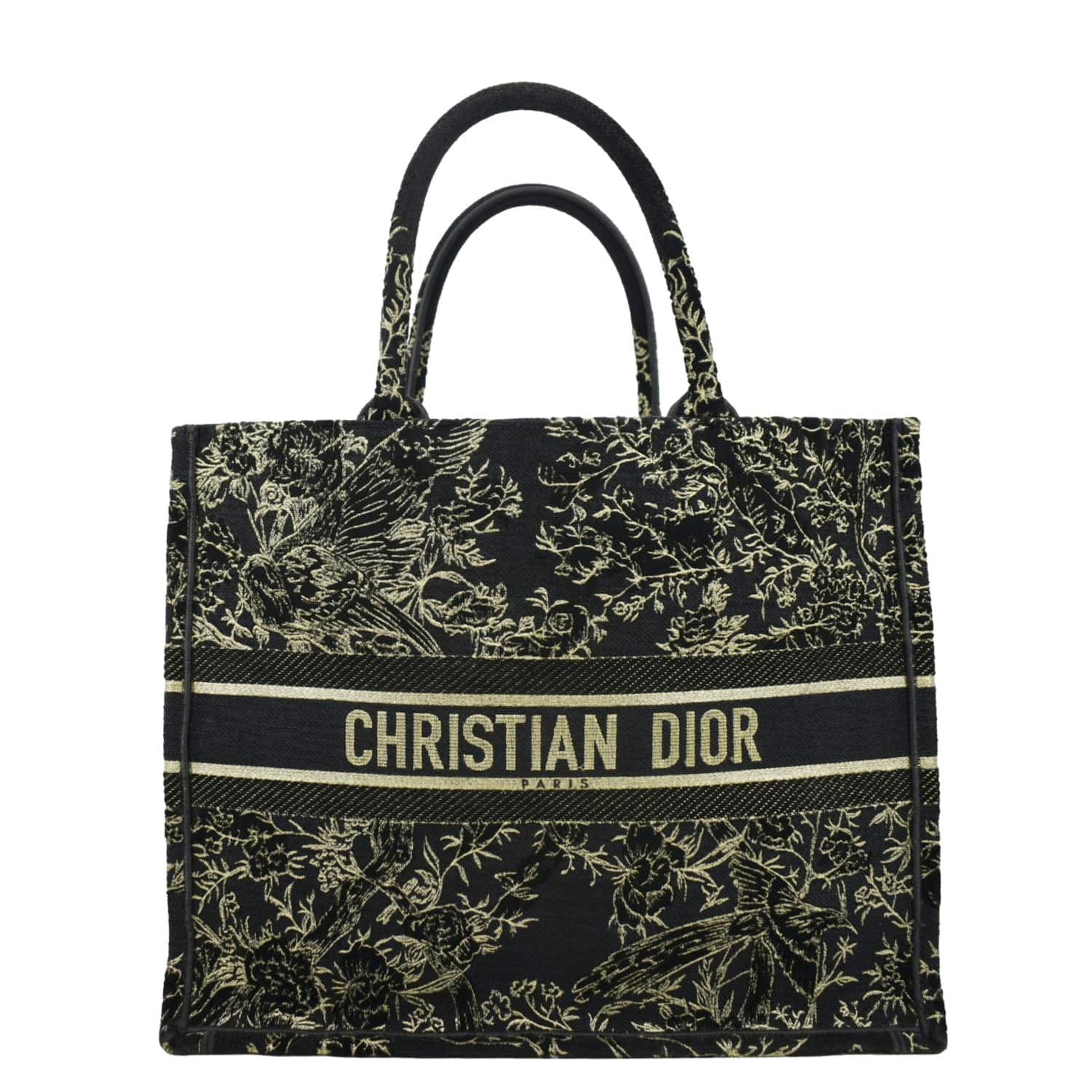 Dior Book Oblique Embroidered Tote Bag Multicolor Canvas