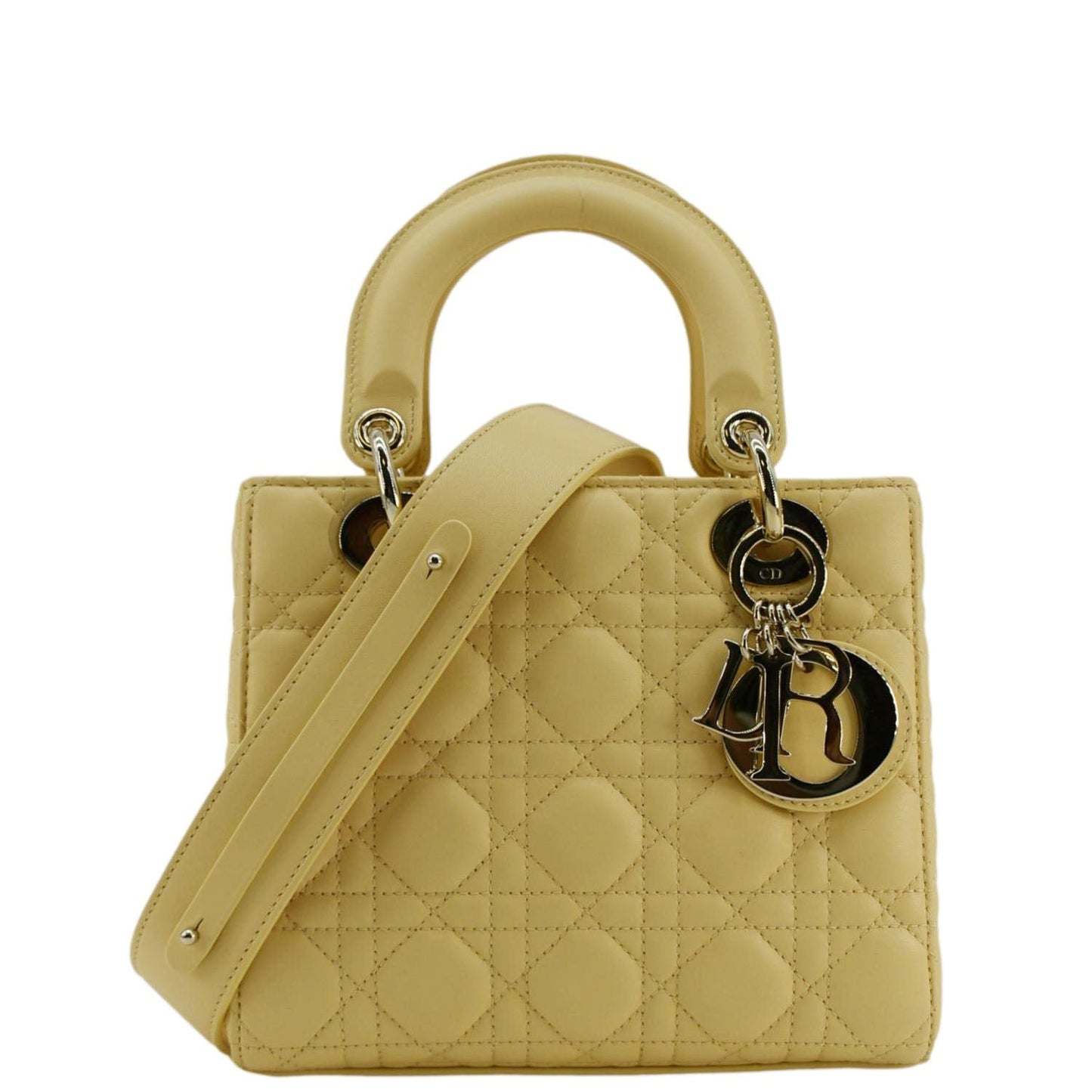 Dior My Abc Cannage Lambskin Shoulder Bag Light Leather Small