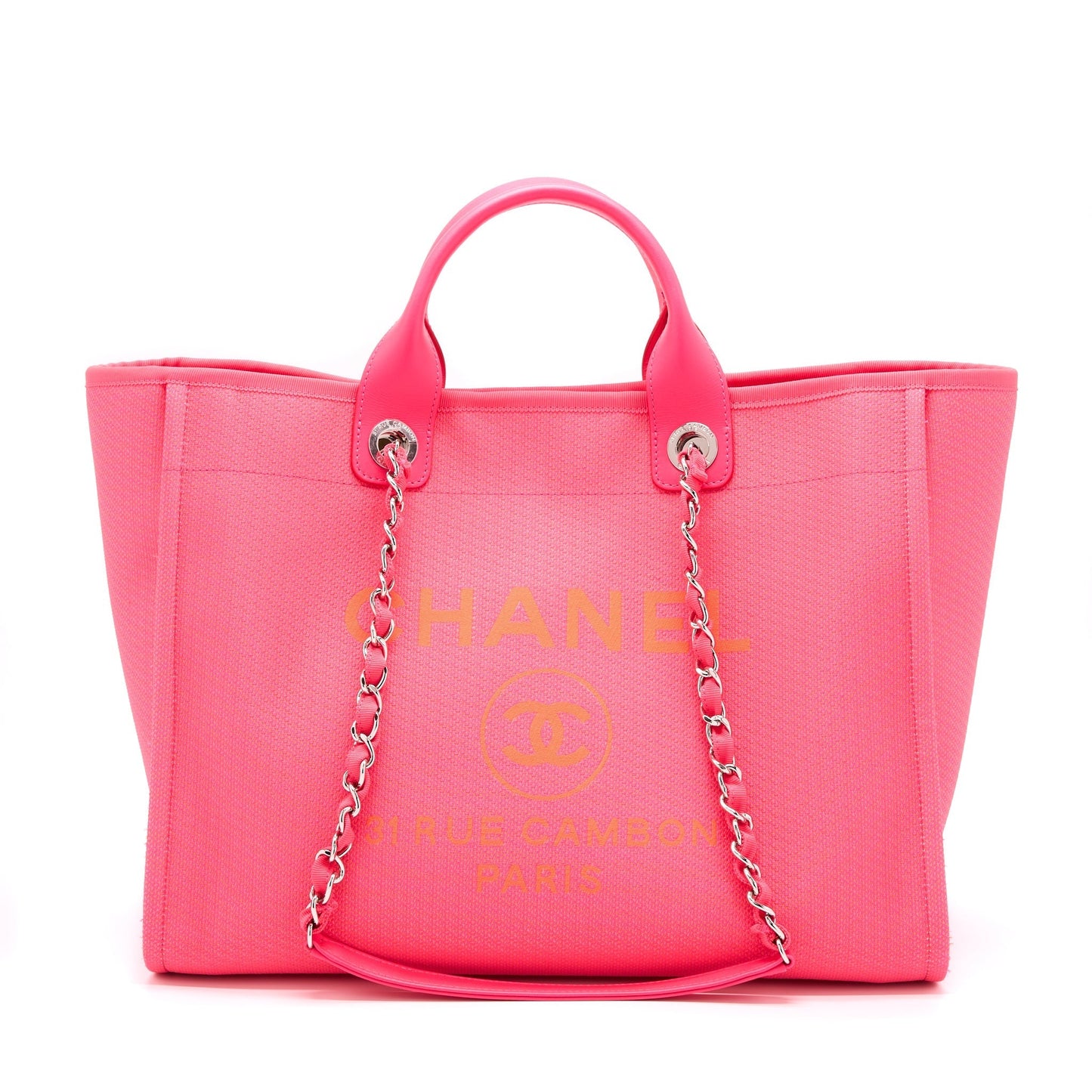 Chanel Deauville SHW Pink Tote Bag