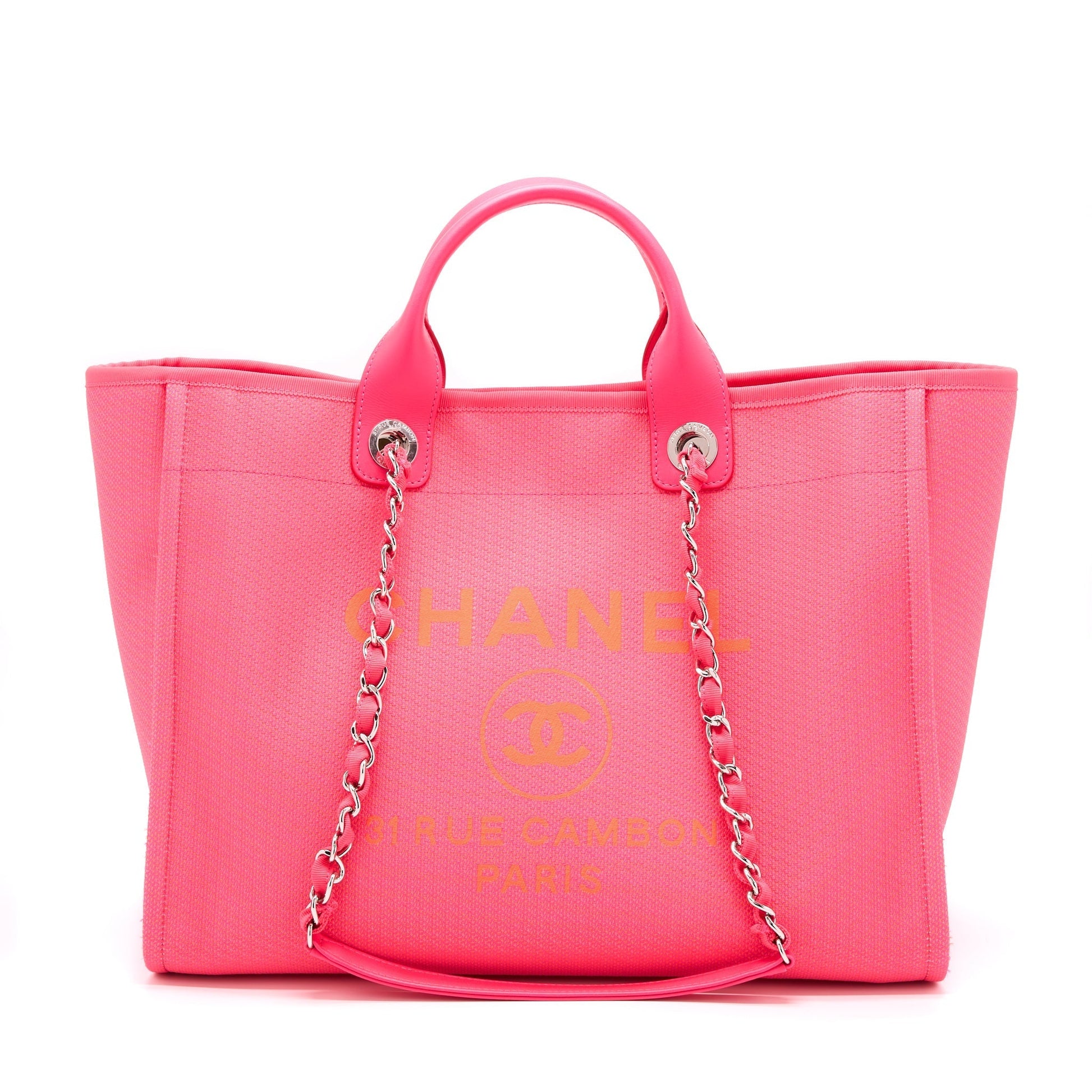 Chanel Deauville SHW Pink Tote Bag