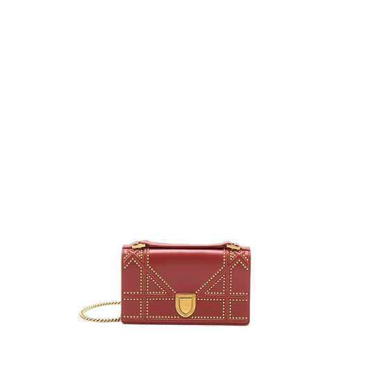 Dior ama Crossbody Purse With Handle Handbag Red Crossbody Bag