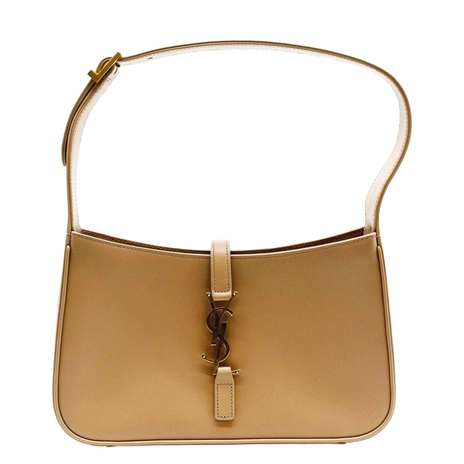 YSL Saint Laurent Yves Le Satchel Bag Rosy Sand Leather