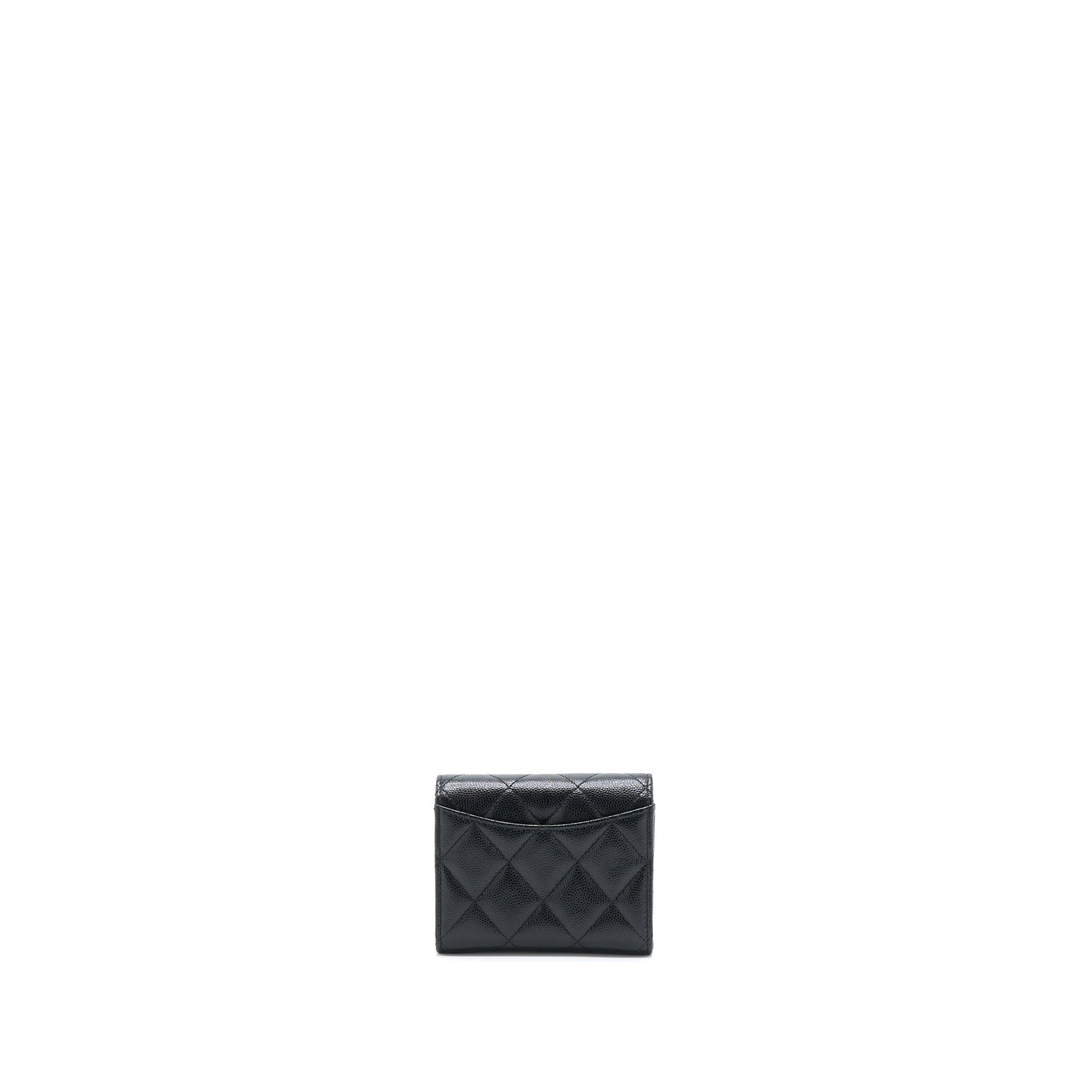 Chanel Card Holder On Caviar LGHW Black Wallet Case Lghw 1