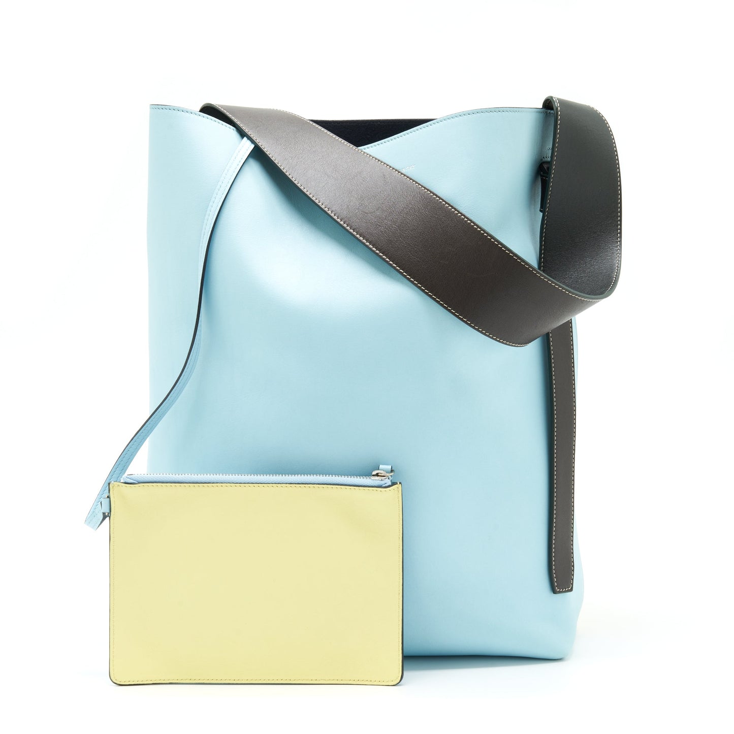 Celine Twisted Cabas Tote Pool Bergamote Handbag Small Tote Bag