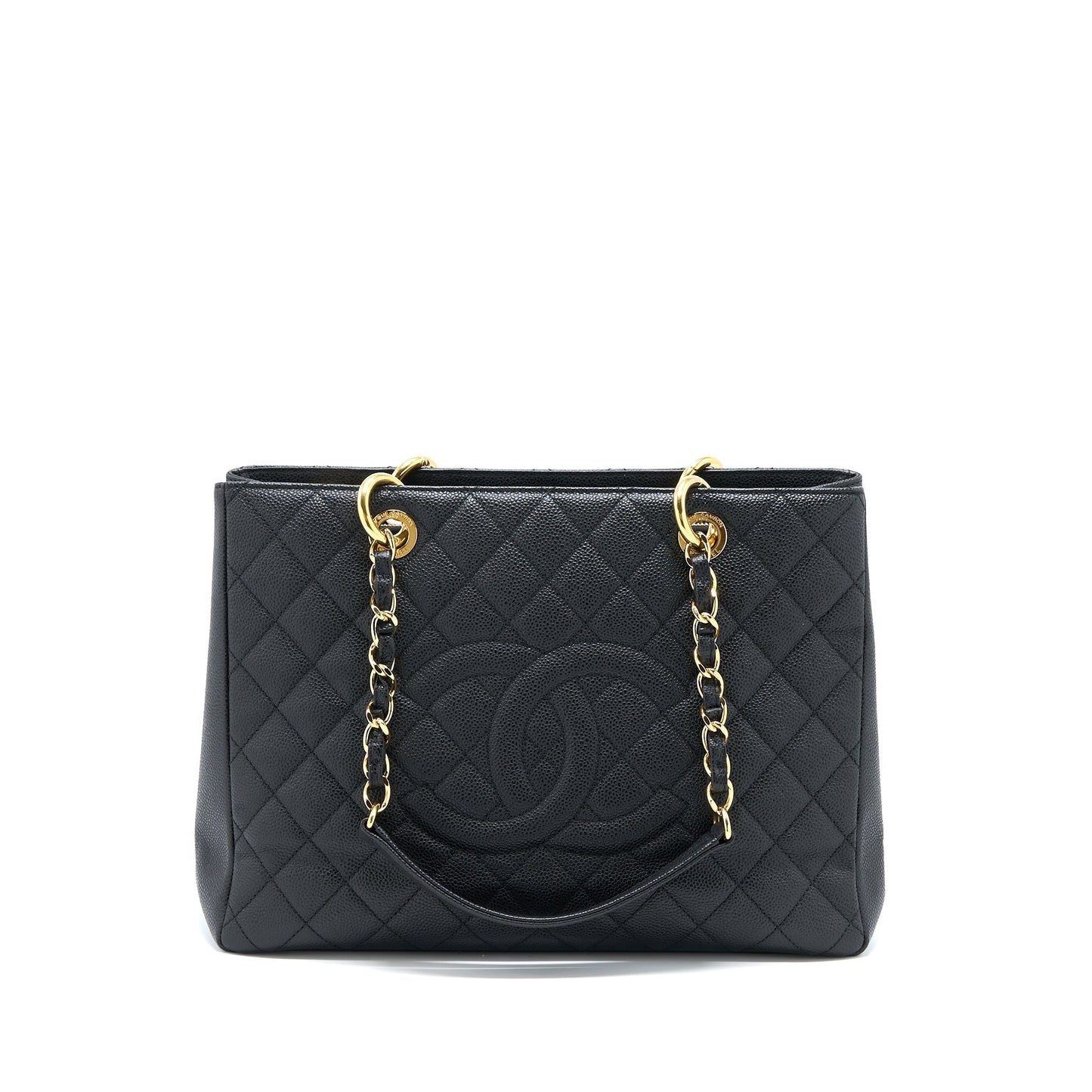 Chanel Grand Shopping Caviar GHW Black Tote Bag Ghw 6