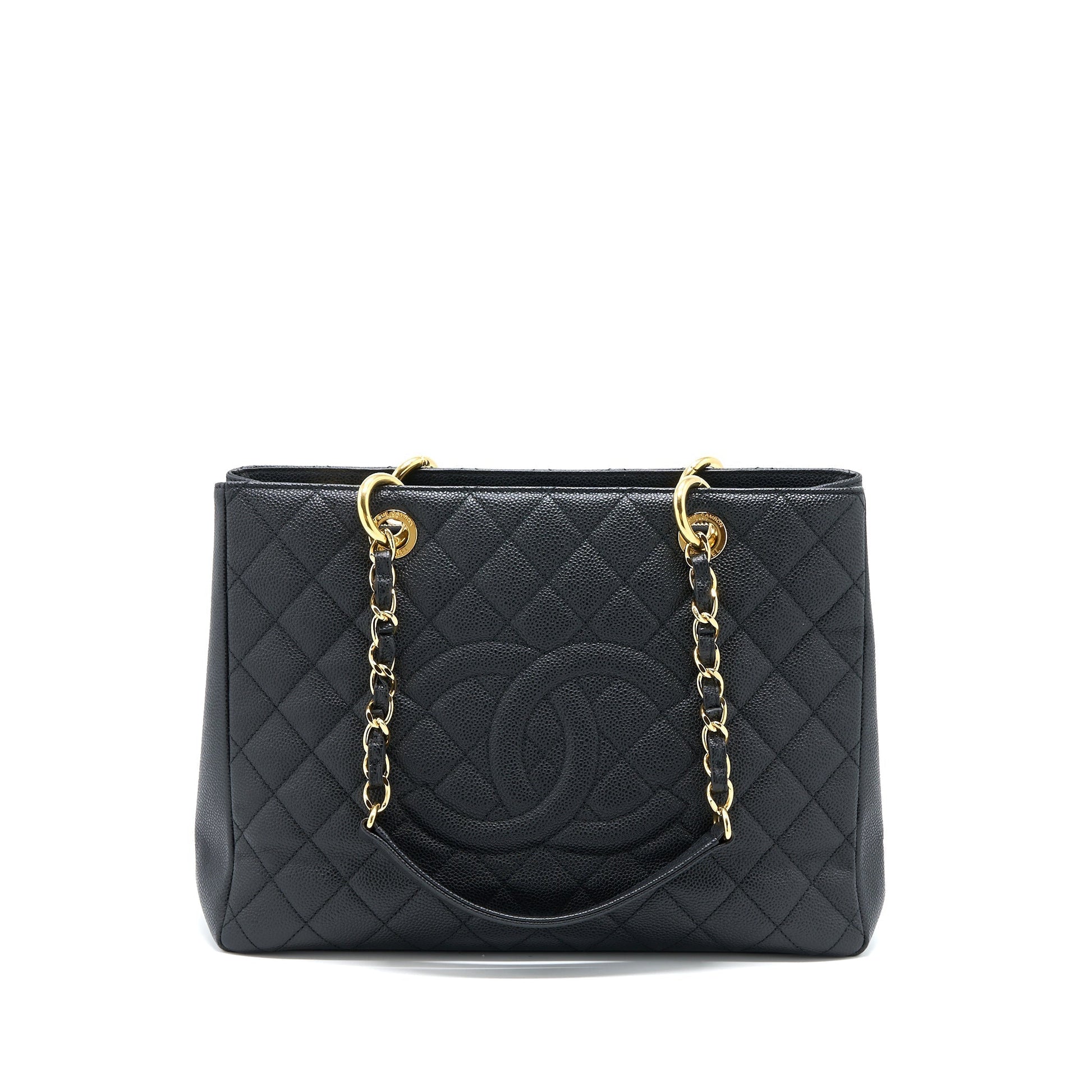 Chanel Grand Shopping Caviar GHW Black Tote Bag Ghw 6
