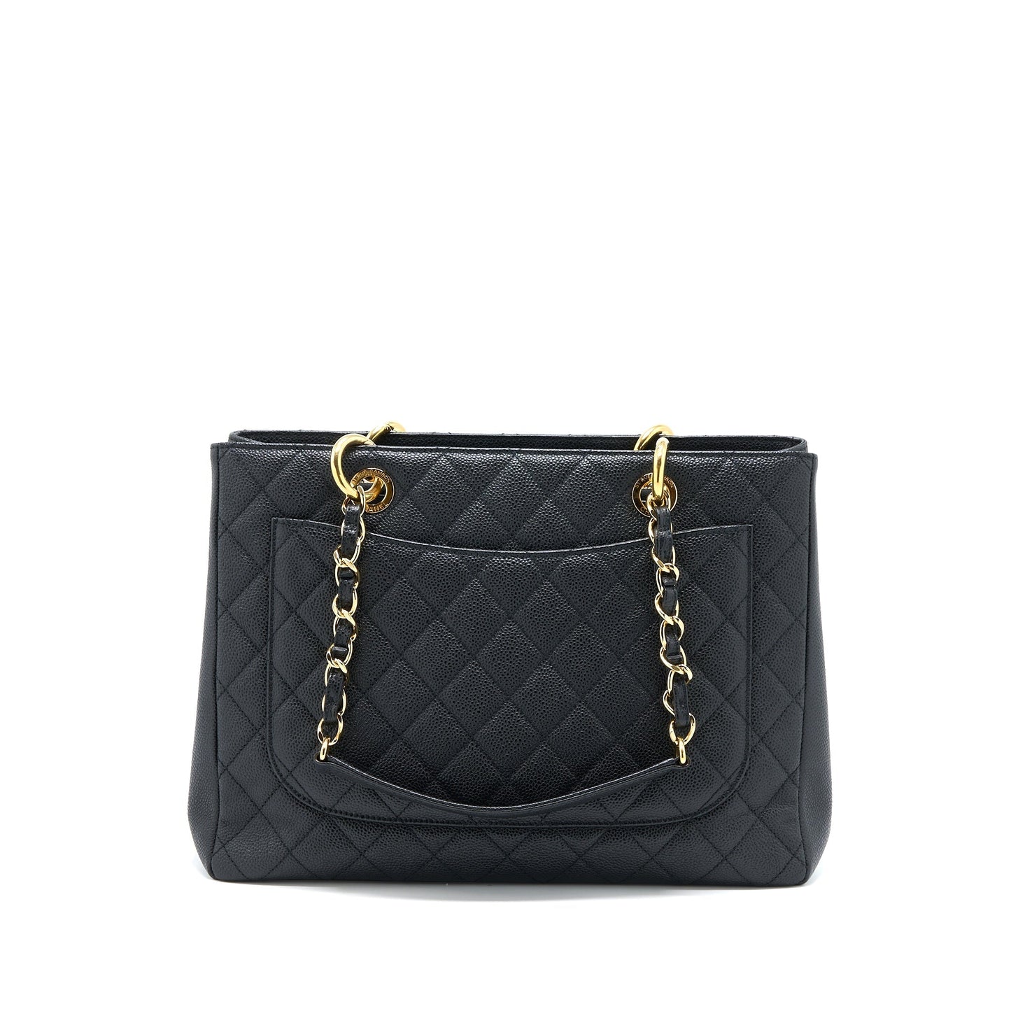 Chanel Grand Shopping Caviar GHW Black Tote Bag Ghw 6